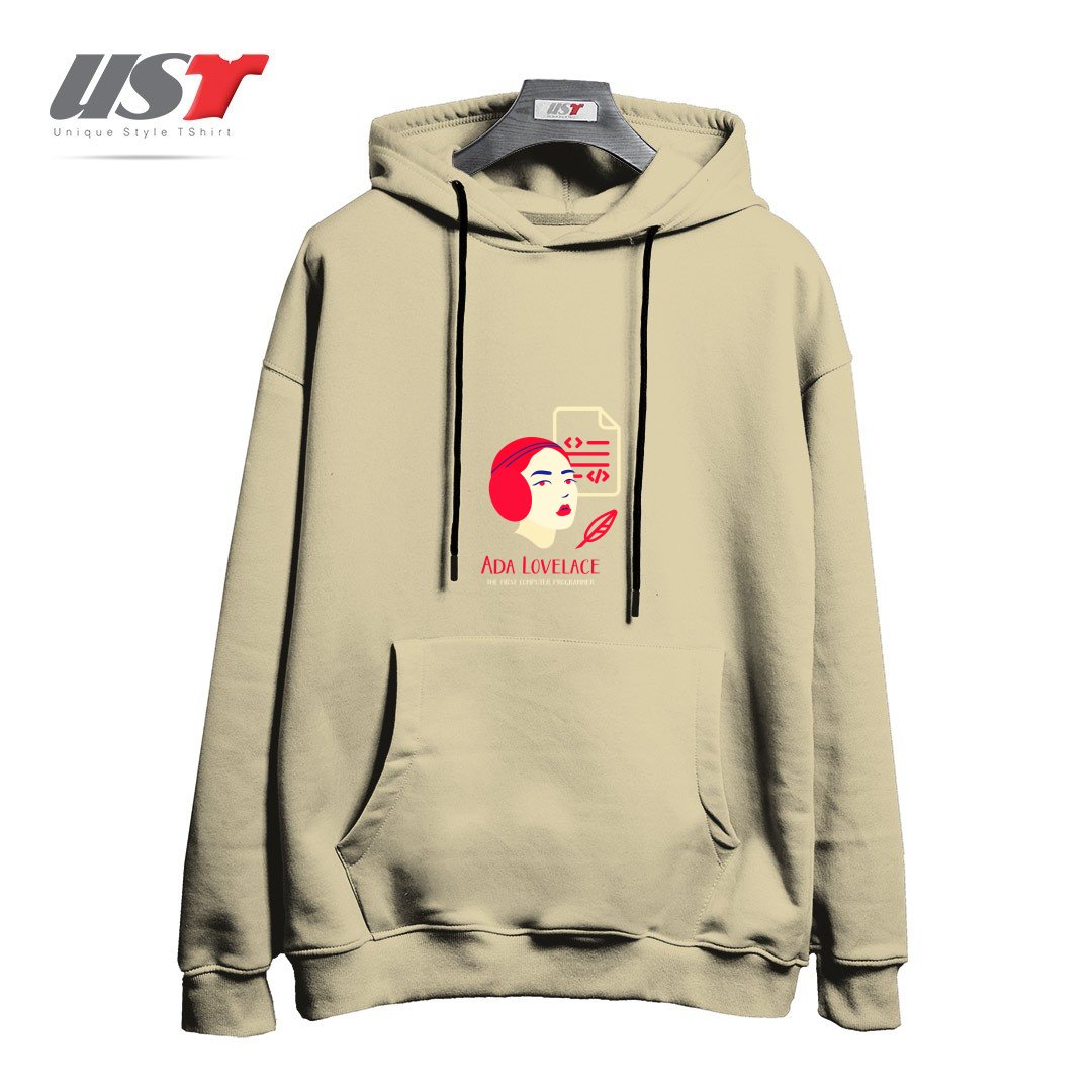 طرح ADA LOVELACE هودی اورسایزرنگ نخودی