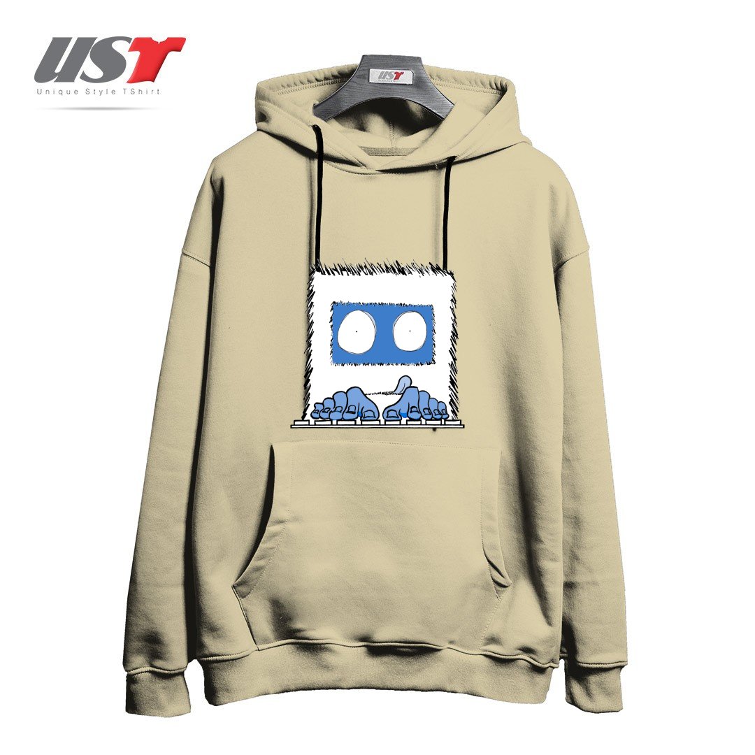 طرح CODE SQUATCH هودی اورسایزرنگ نخودی