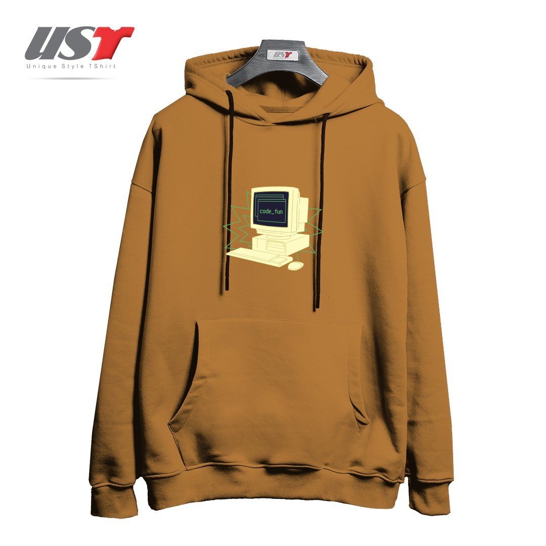 طرح COMPUTER CODING هودی اورسایزرنگ نسکافه ای