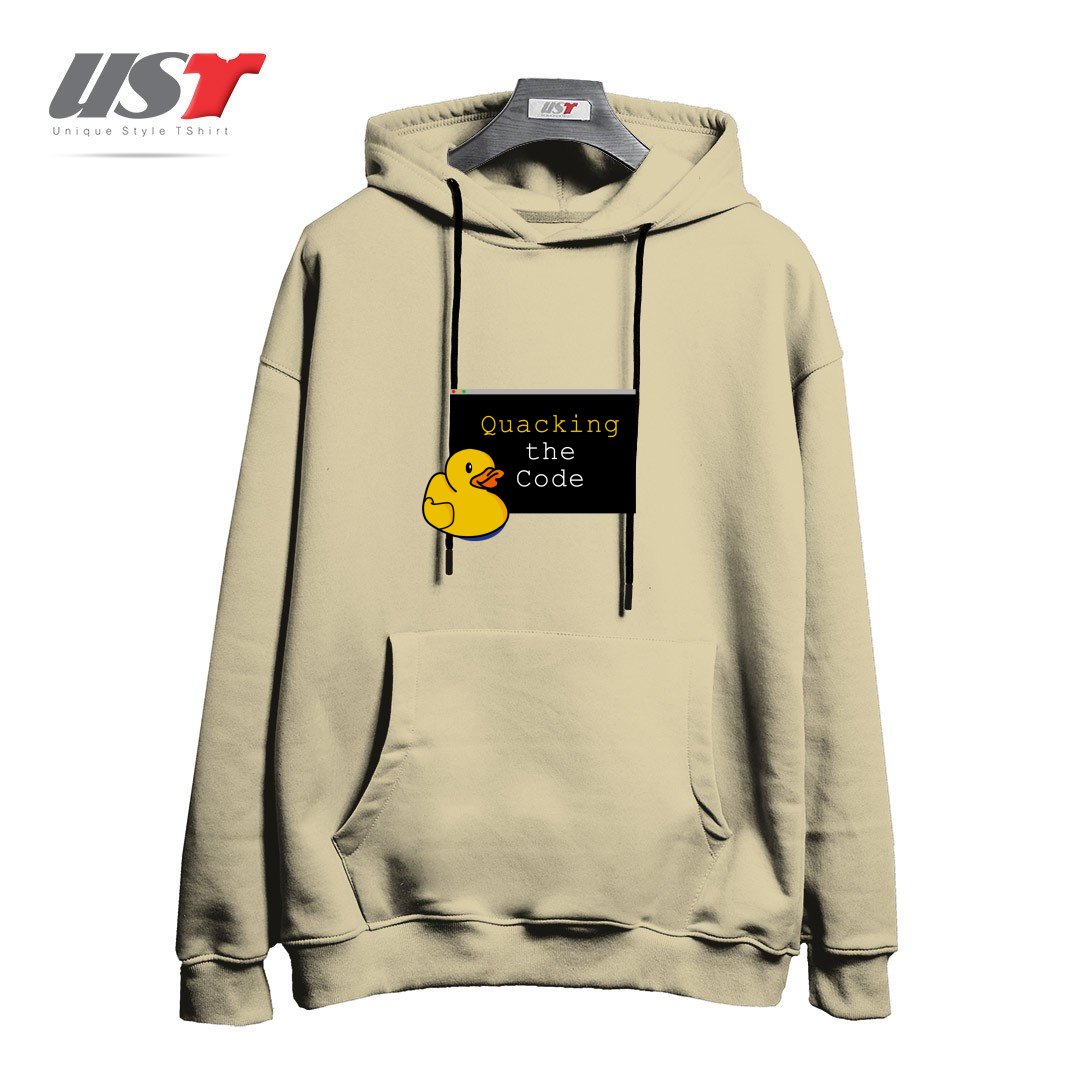 طرح QUACKING THE CODE هودی اورسایزرنگ نخودی