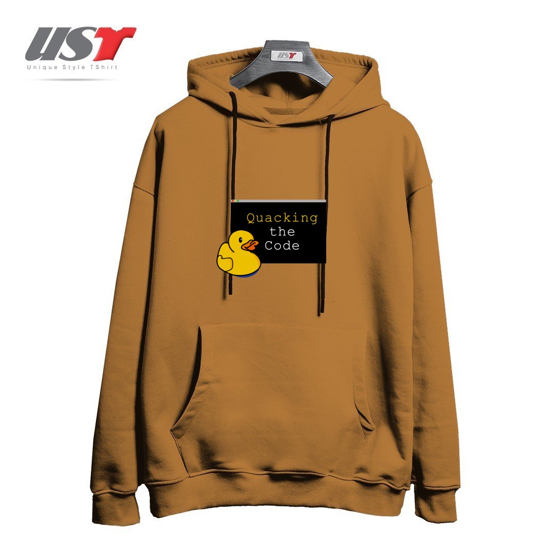 هودی اورسایز طرح QUACKING THE CODE