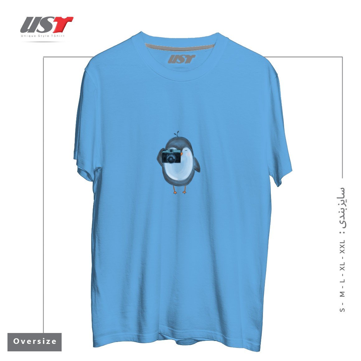 تیشرت اورسایز طرح BLACK & WHITE FILM PHOTOGRAPHER