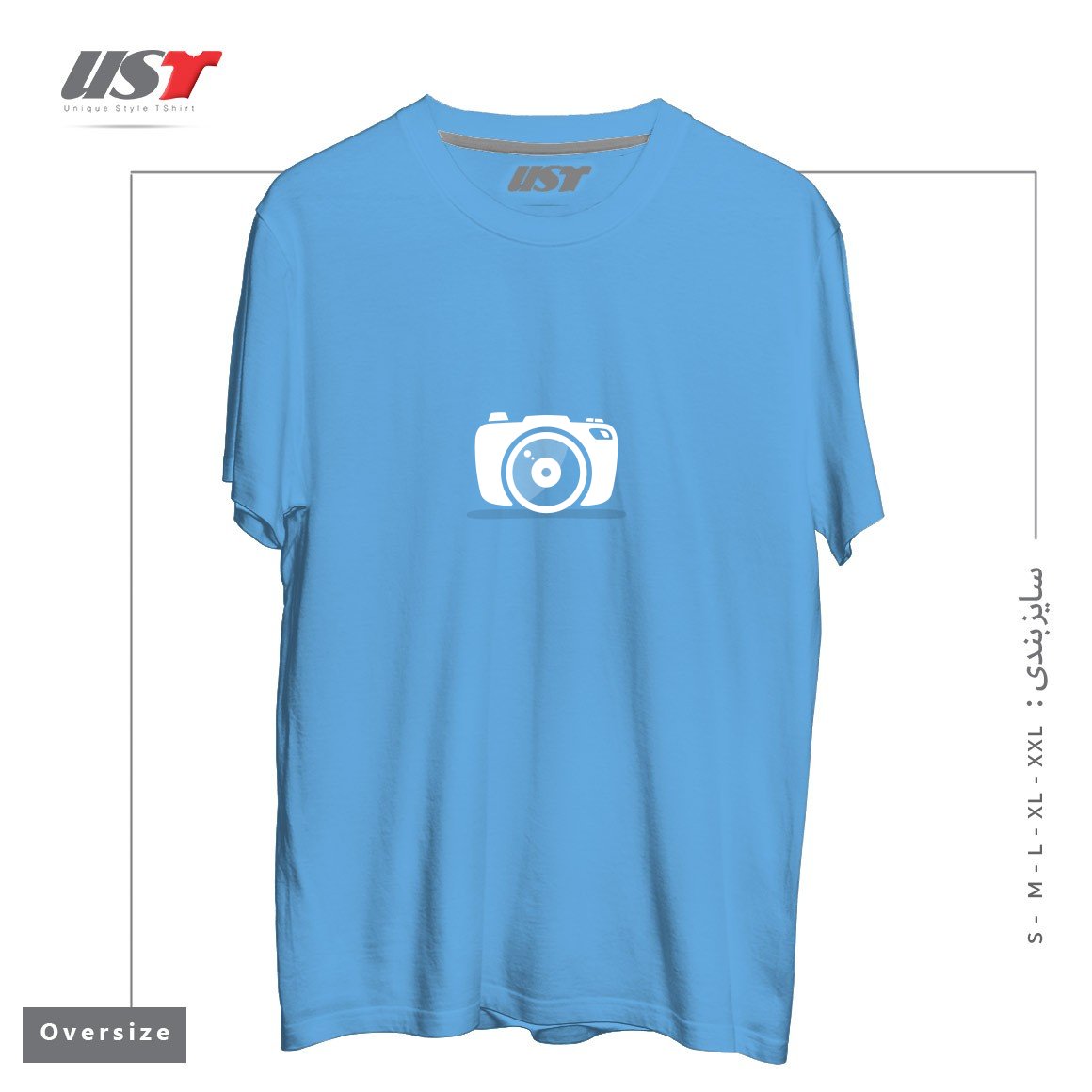 تیشرت اورسایز طرح PHOTOGRAPHY