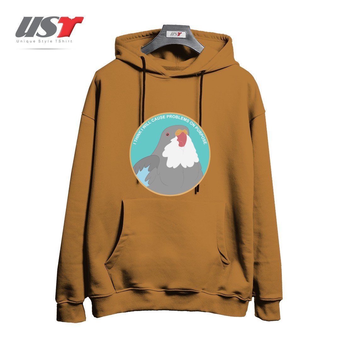 هودی اورسایز طرح I THINK I WILL CAUSE PROBLEMS ON PURPOSE