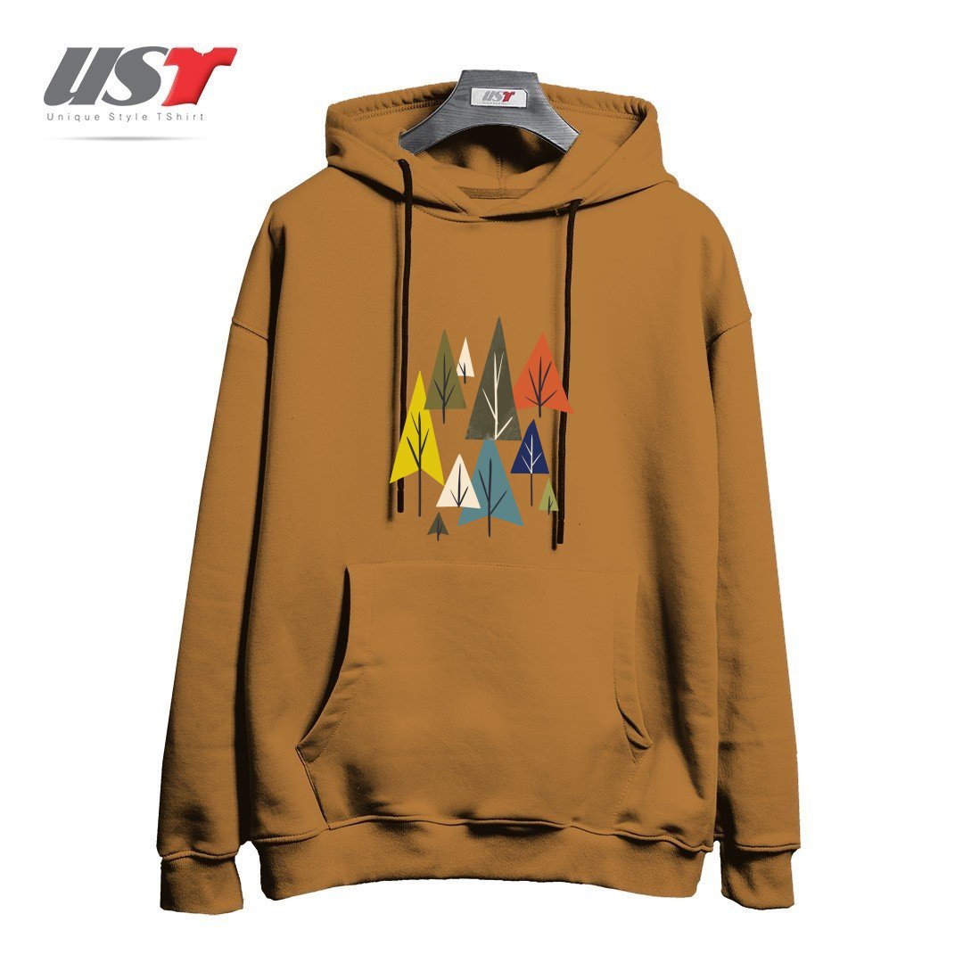 هودی اورسایز طرح MULTICOLOR PINES