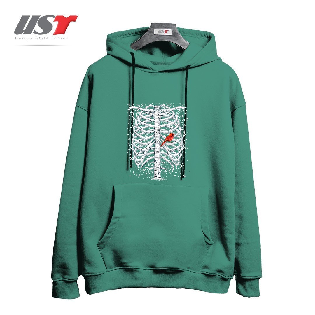 طرح RIB & BIRCH هودی اورسایزرنگ سبز سدری