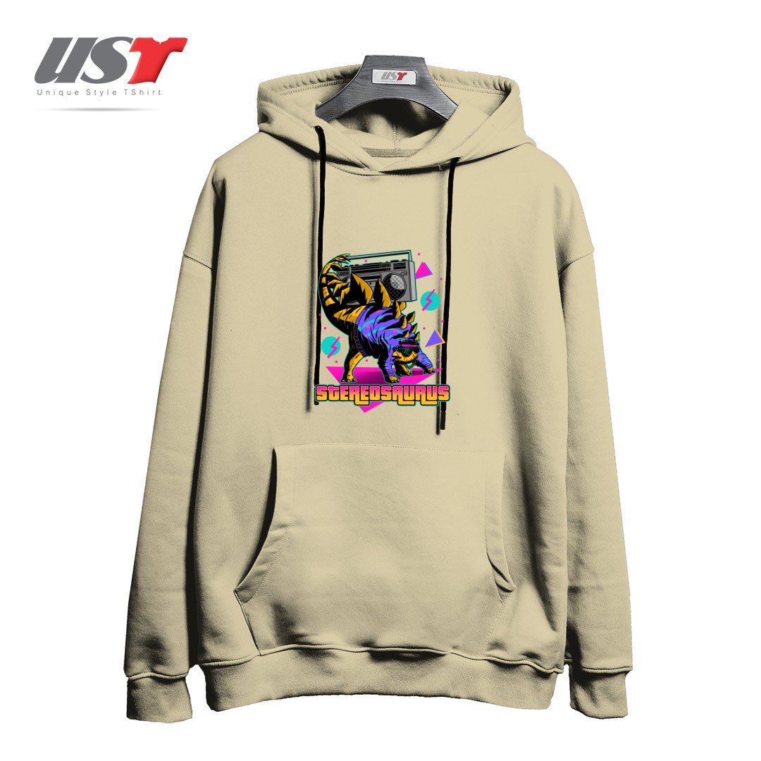 طرح STEREOSAURUS - A RAD DINOSAUR هودی اورسایزرنگ نخودی