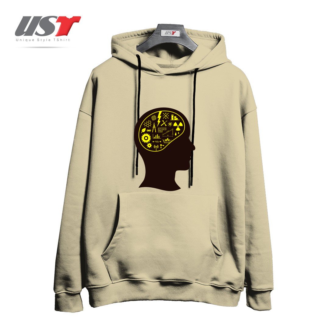 طرح ENGINEERING MIND هودی اورسایزرنگ نخودی