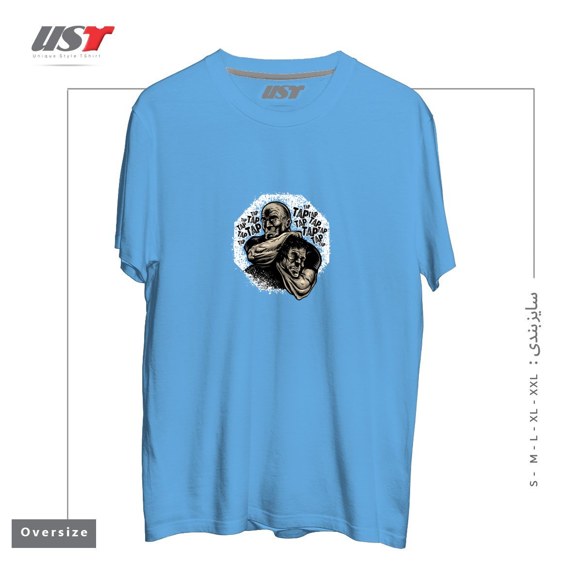 تیشرت اورسایز طرح MMA TAP OR NAP