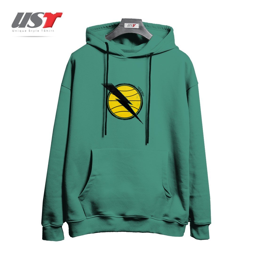 طرح RETRO HELIO GRACIE JIU-JITSU DA GUANABARA EMBLEM هودی اورسایزرنگ سبز سدری