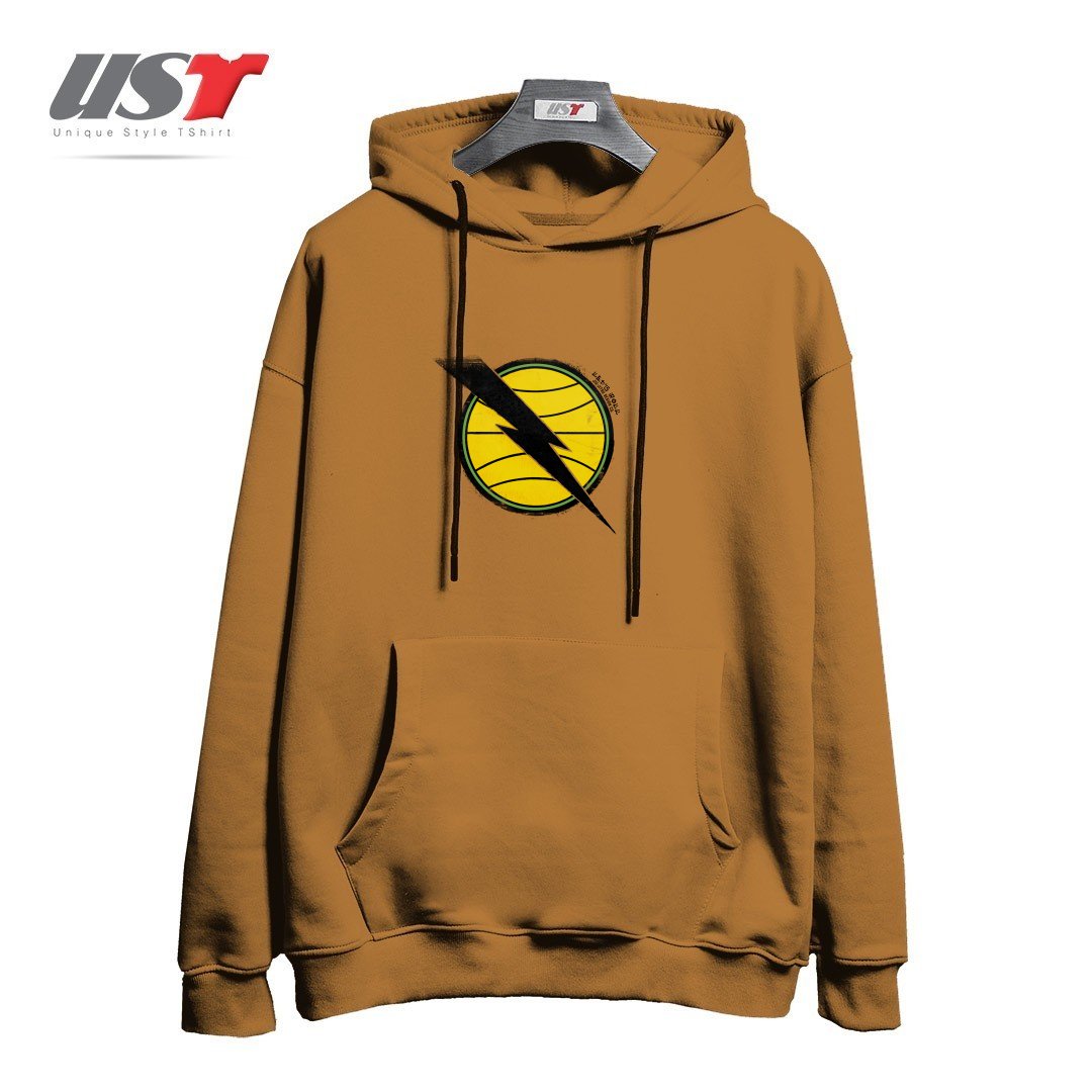 طرح RETRO HELIO GRACIE JIU-JITSU DA GUANABARA EMBLEM هودی اورسایزرنگ نسکافه ای