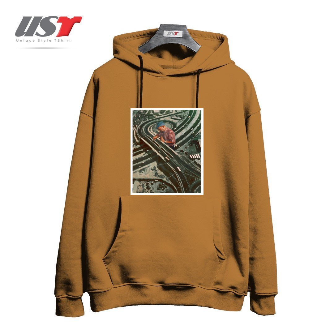 طرح WORKER II هودی اورسایزرنگ نسکافه ای