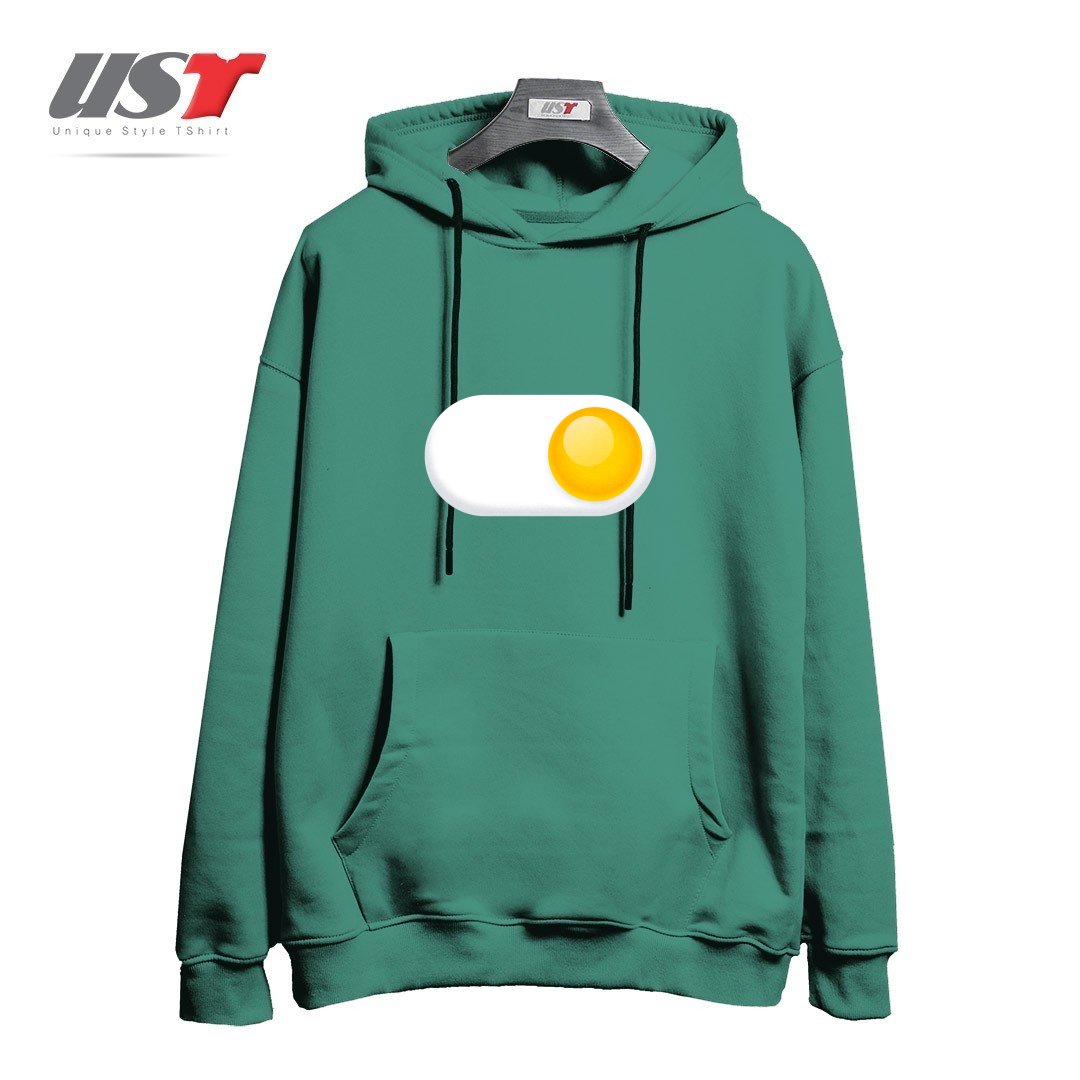 هودی اورسایز طرح EGG ME ON