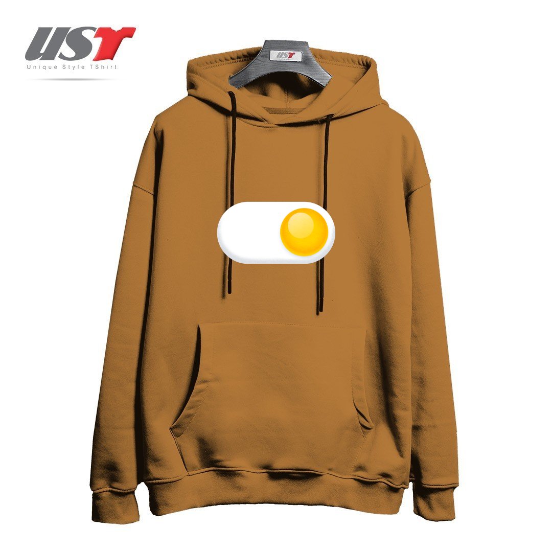 هودی اورسایز طرح EGG ME ON