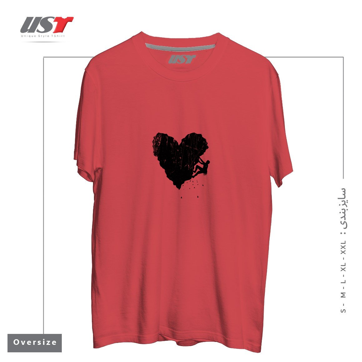 طرح PEAK OF LOVE تیشرت اورسایزرنگ ماتیکی