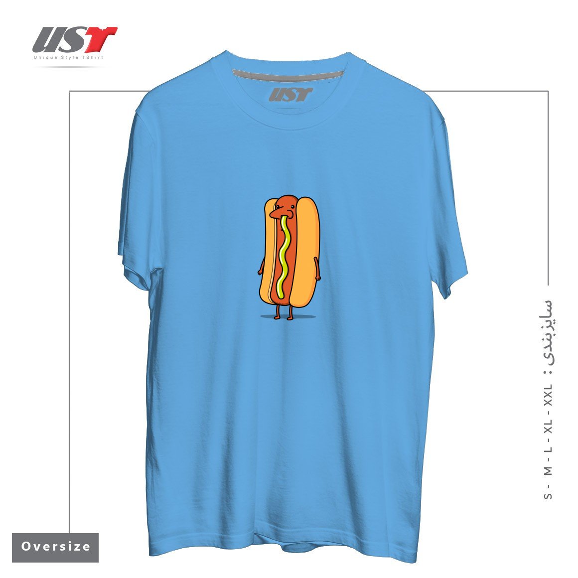 تیشرت اورسایز طرح SNOT DOG!