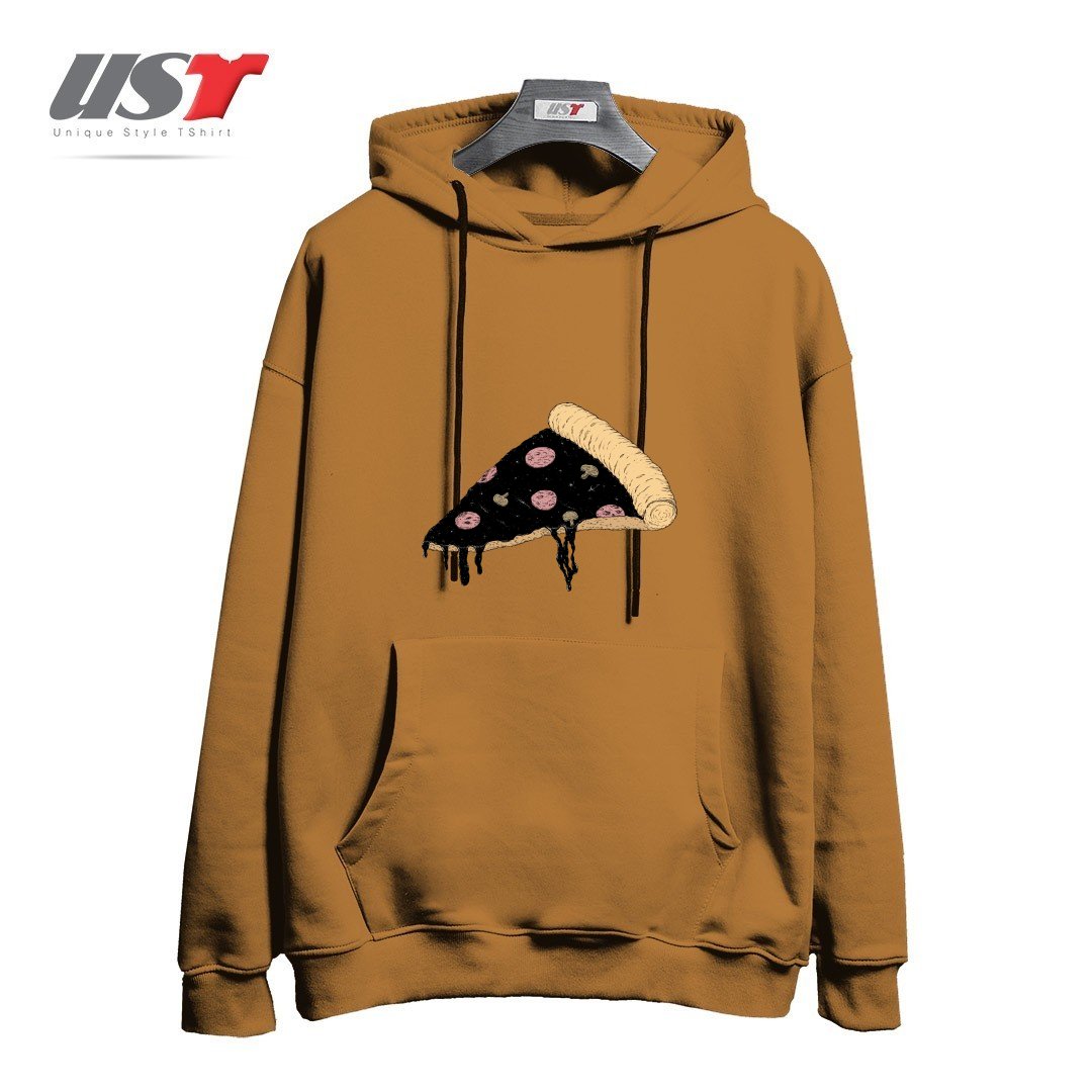 طرح CELESTIAL SLICE هودی اورسایزرنگ نسکافه ای