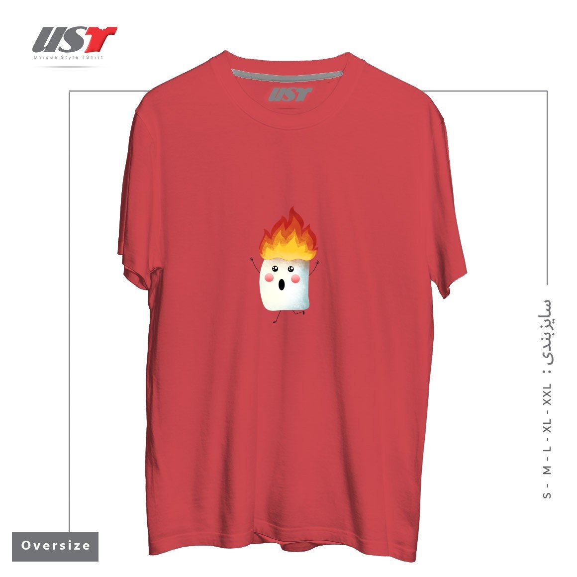 تیشرت اورسایز طرح RUNNING FAST