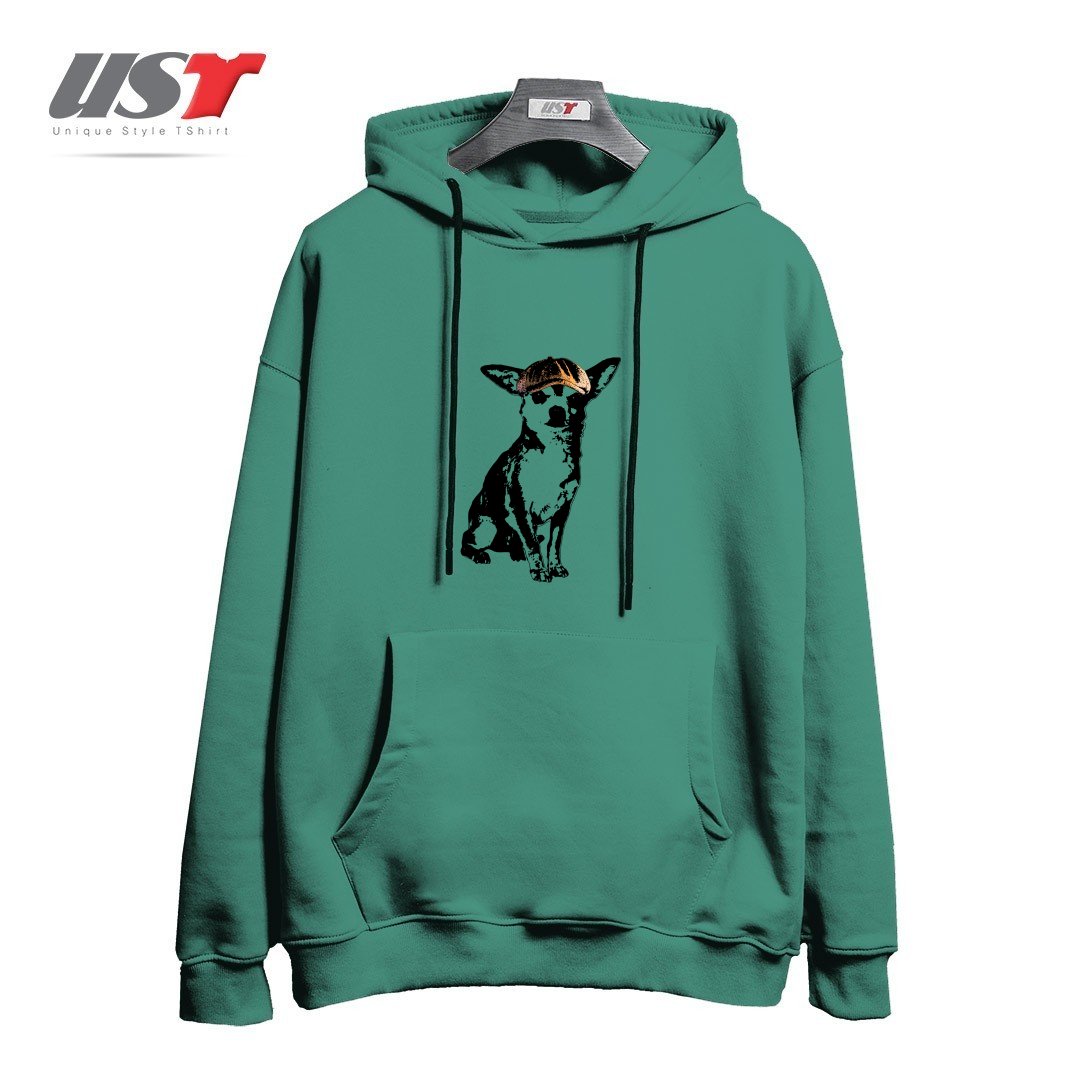 طرح LI'L TOUGH GUY1 هودی اورسایزرنگ سبز سدری