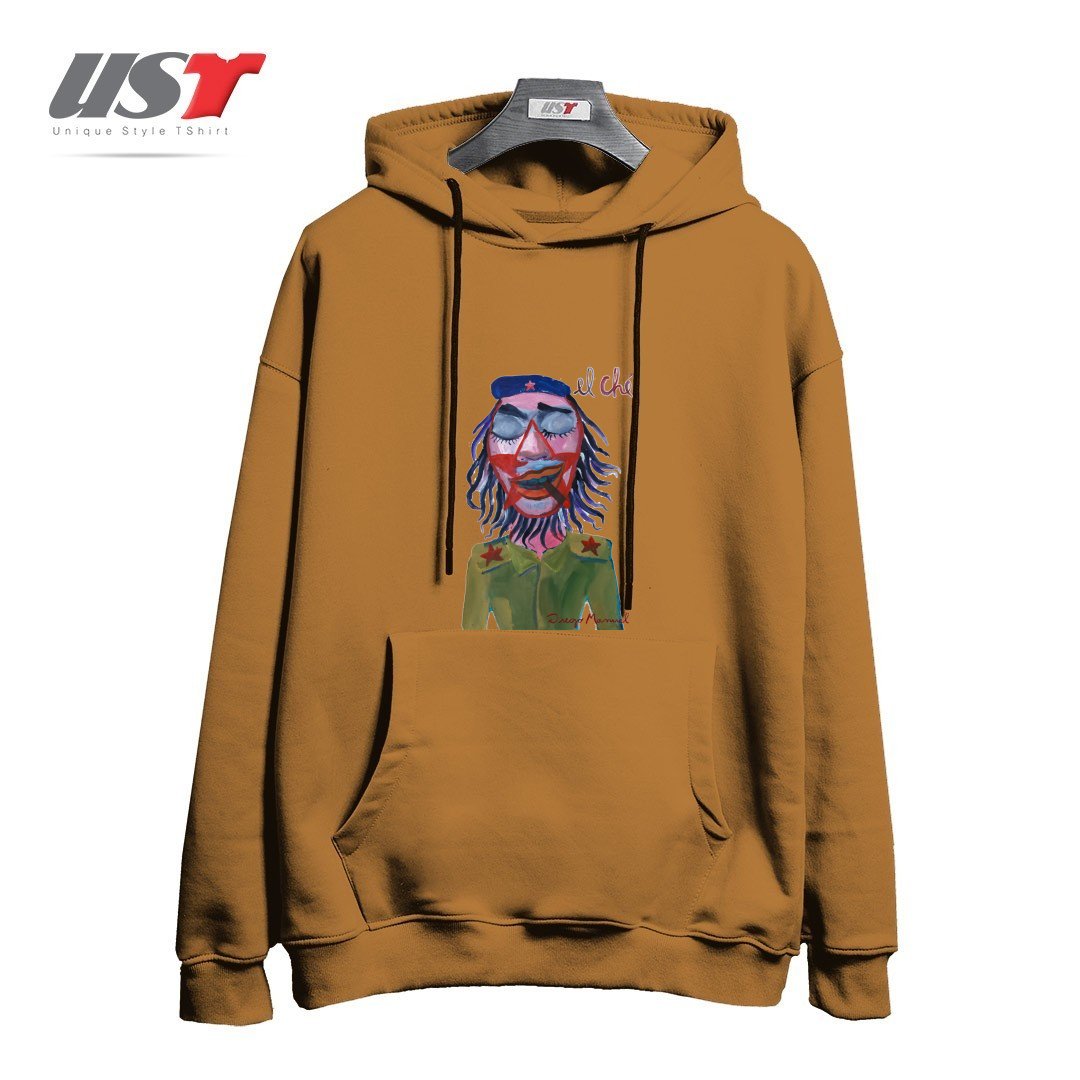 طرح CHE GUEVARA 3 هودی اورسایزرنگ نسکافه ای