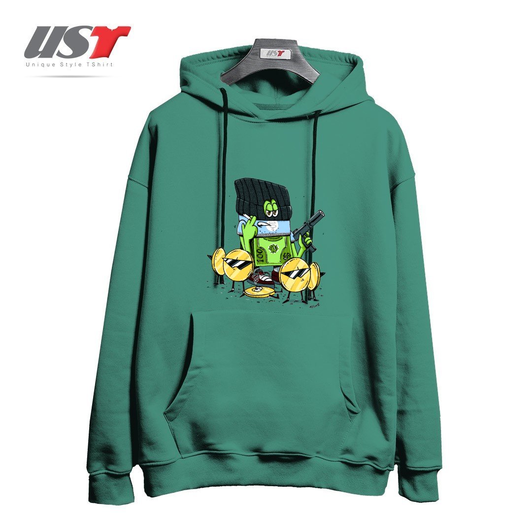 هودی اورسایز طرح GET MONEY GANG