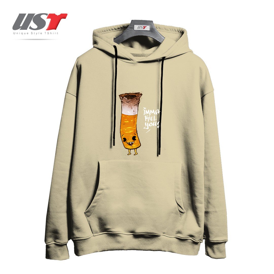 طرح SMOKE EM هودی اورسایزرنگ نخودی