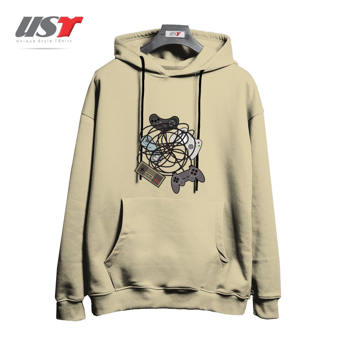 هودی اورسایز طرح TANGLED JOYSTICKS