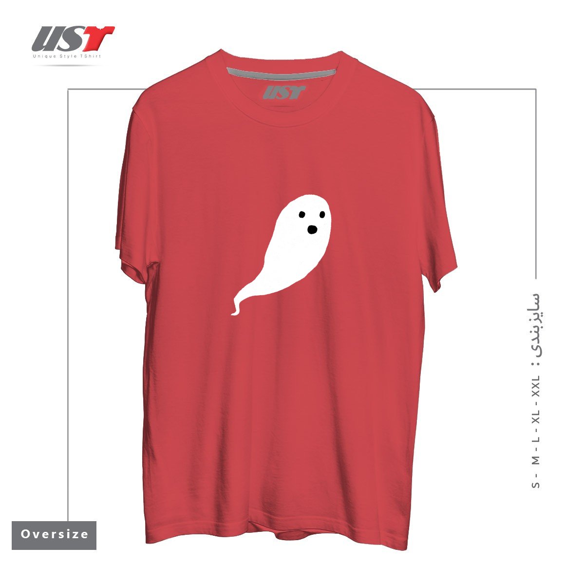 تیشرت اورسایز طرح GHOST PATTERN