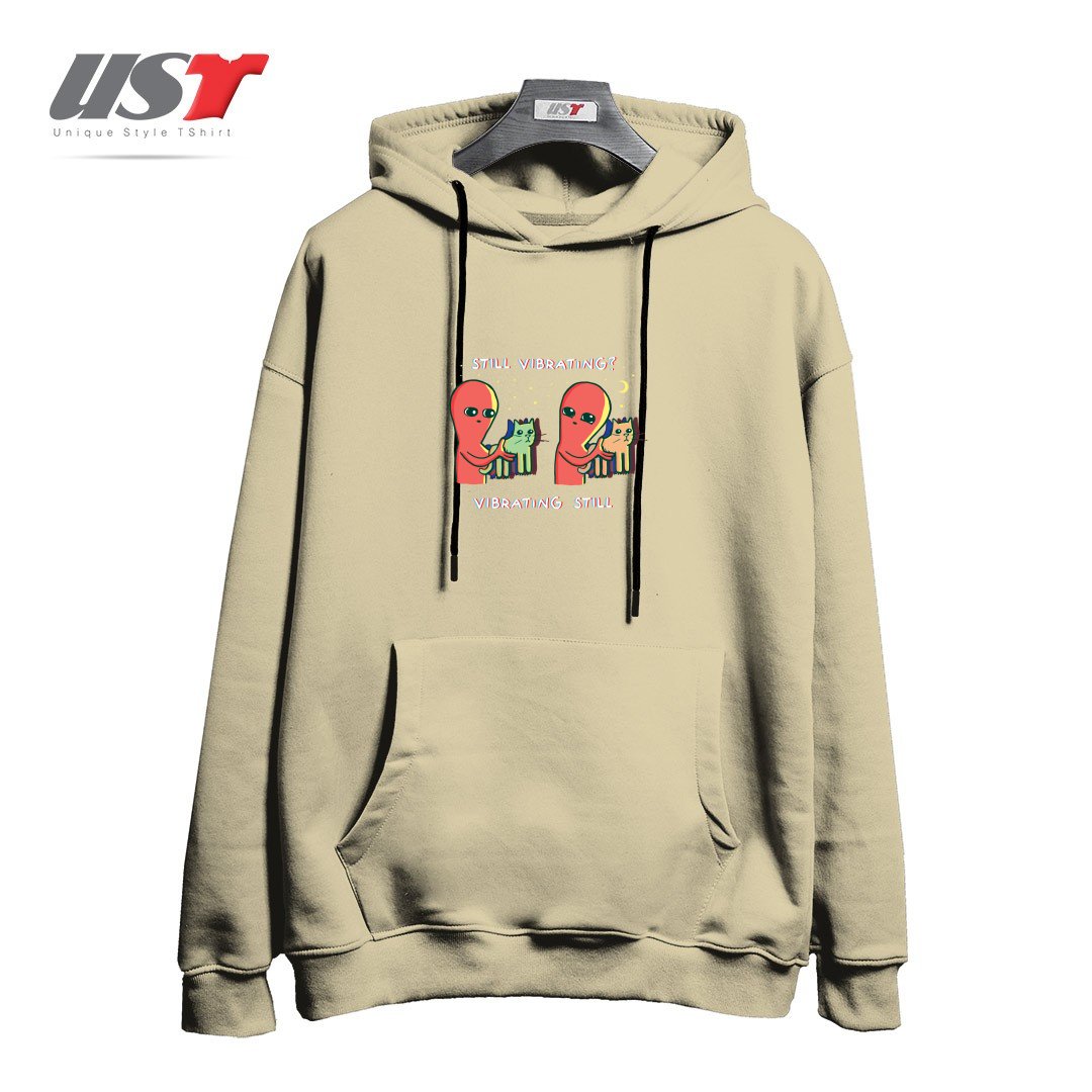 هودی اورسایز طرح STRANGE PLANET I FOUND THIS ITS VIBRATING  STRANGE TIMES EDITION