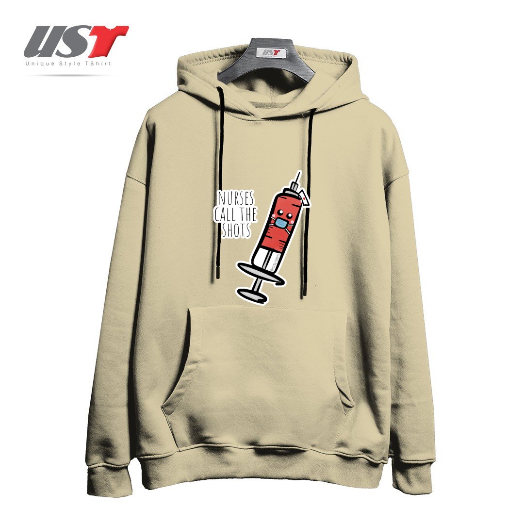 هودی اورسایز طرح NURSES CALL THE SHOTS