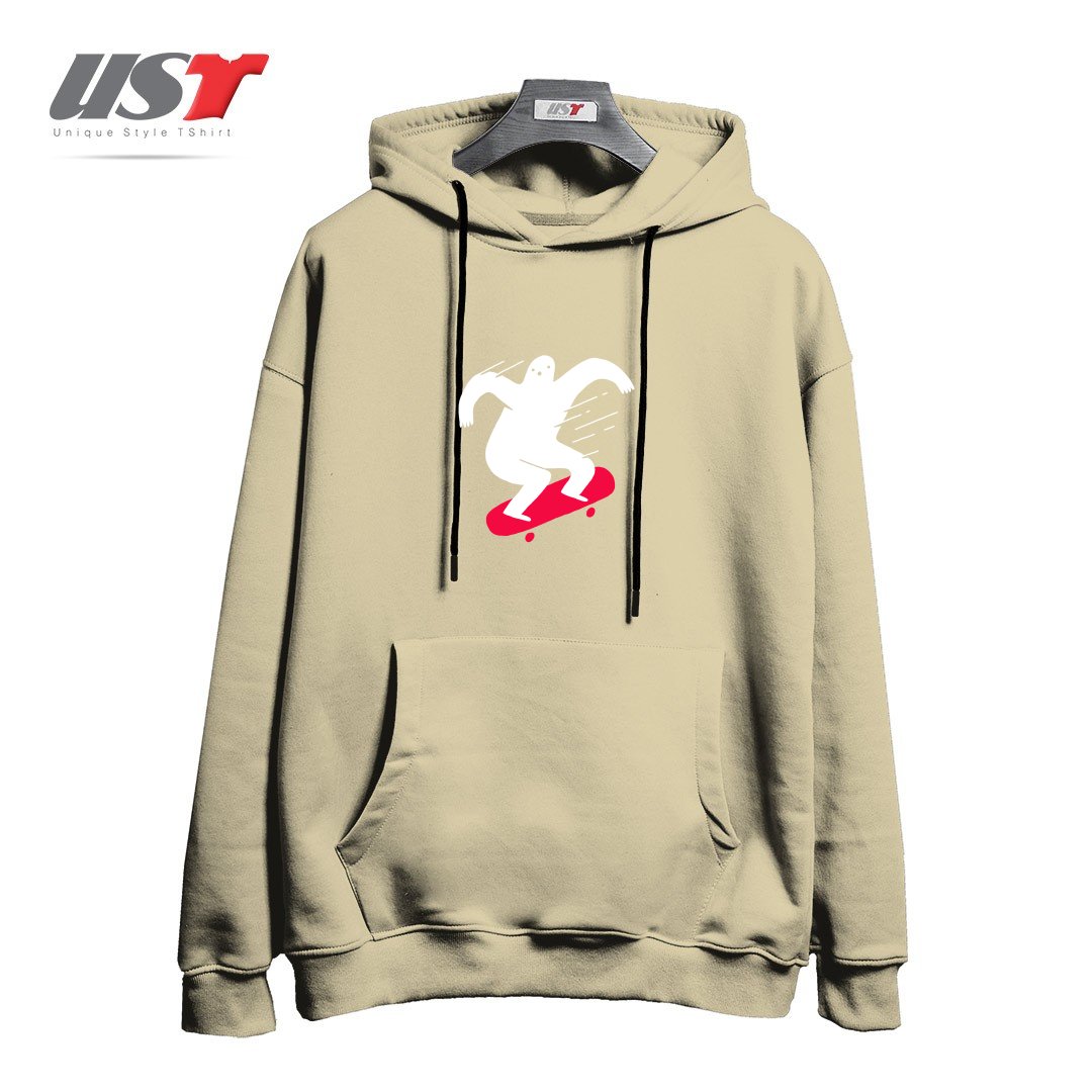 طرح GHOST RIDIN' هودی اورسایزرنگ نخودی