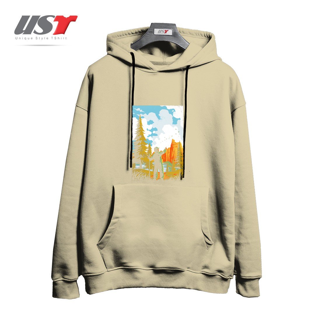 طرح NATIONAL PARK TRADITIONAL DESIGN1165415 هودی اورسایزرنگ نخودی