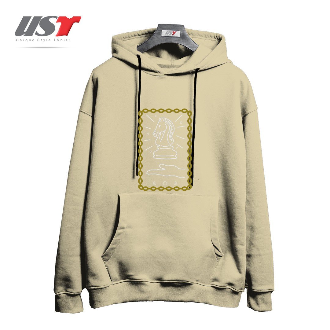 طرح THIS OLD HORSE هودی اورسایزرنگ نخودی