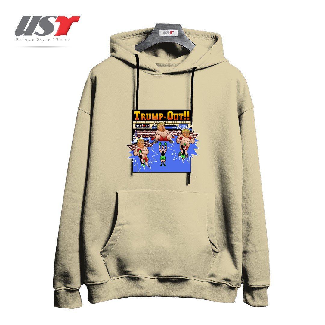 طرح TRUMP-OUT!! هودی اورسایزرنگ نخودی