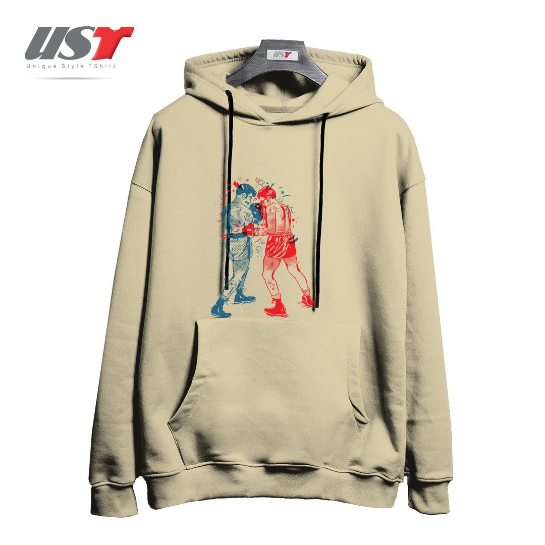 طرح ARE YOU READY TO RUMBLE هودی اورسایزرنگ نخودی