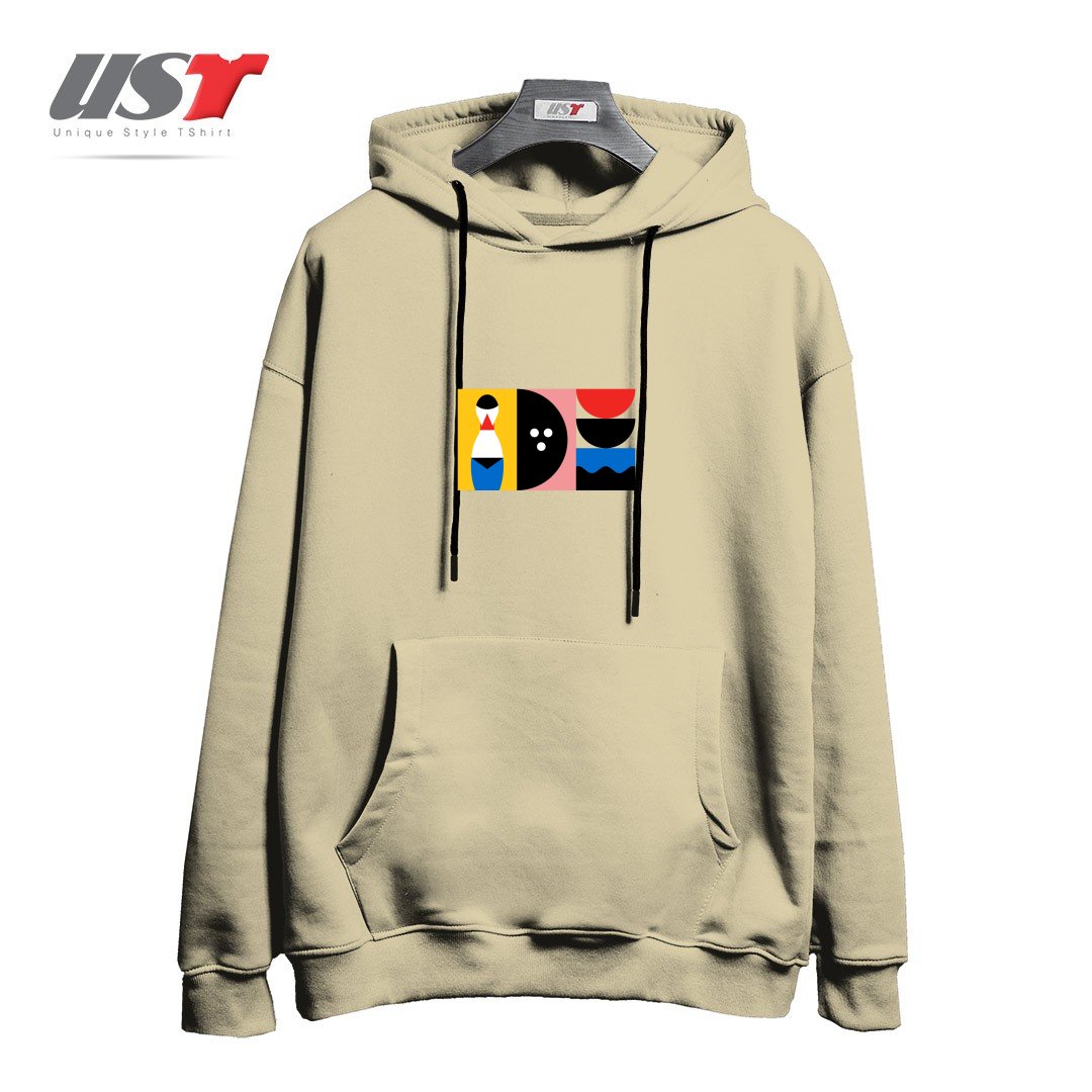 طرح BIRDLAND هودی اورسایزرنگ نخودی