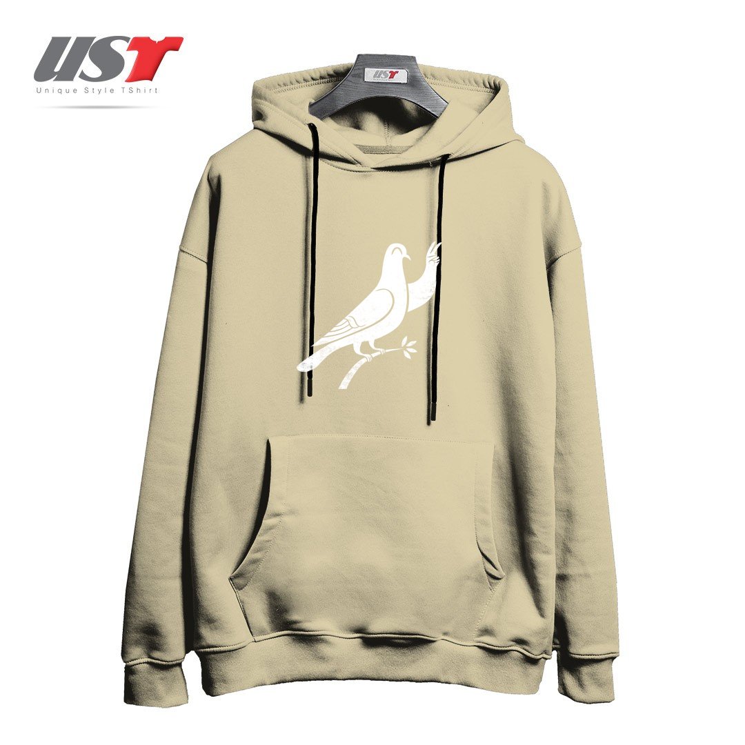 طرح PEACE هودی اورسایزرنگ نخودی