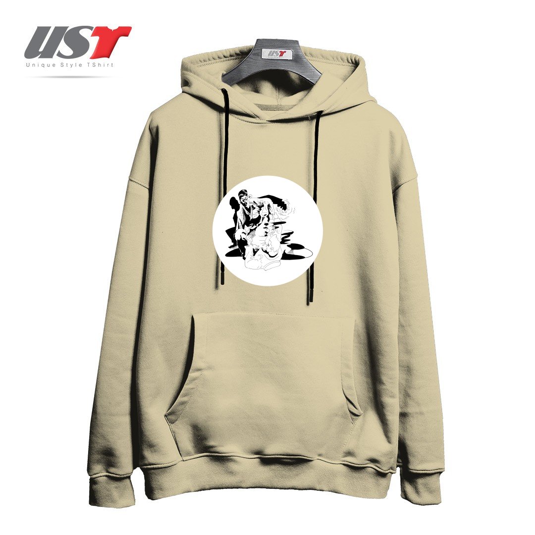 طرح BJJ SHADOW FIGHT هودی اورسایزرنگ نخودی