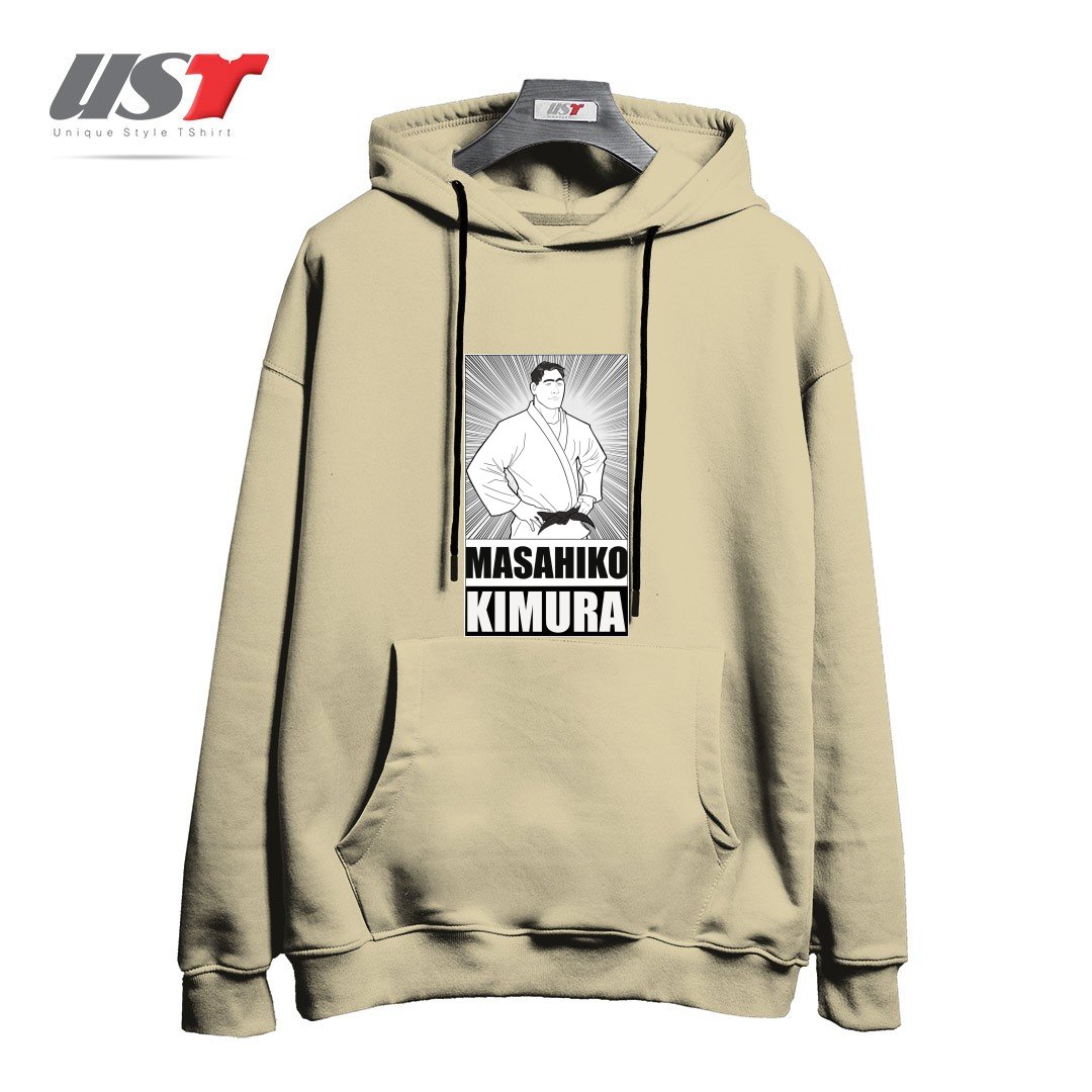 طرح MASAHIKO KIMURA TRIBUTE T-SHIRT هودی اورسایزرنگ نخودی