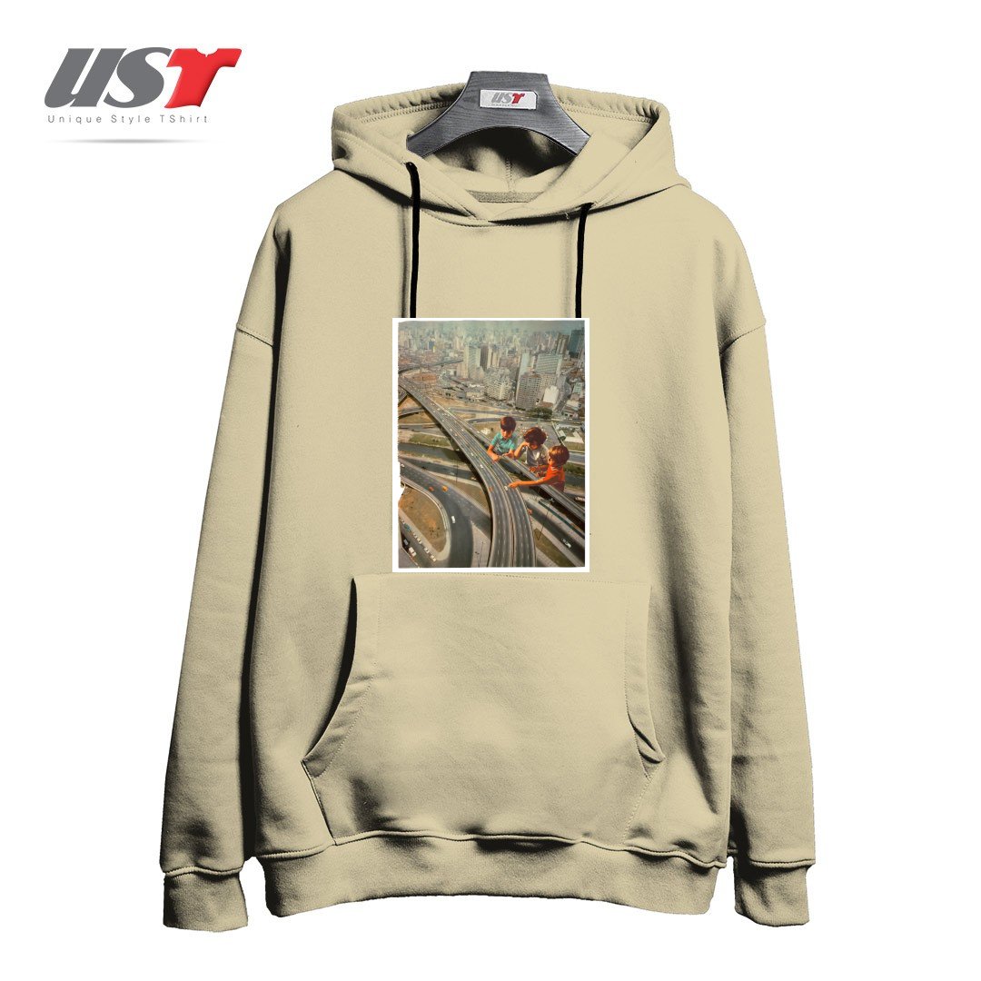 طرح KDS PLAY هودی اورسایزرنگ نخودی