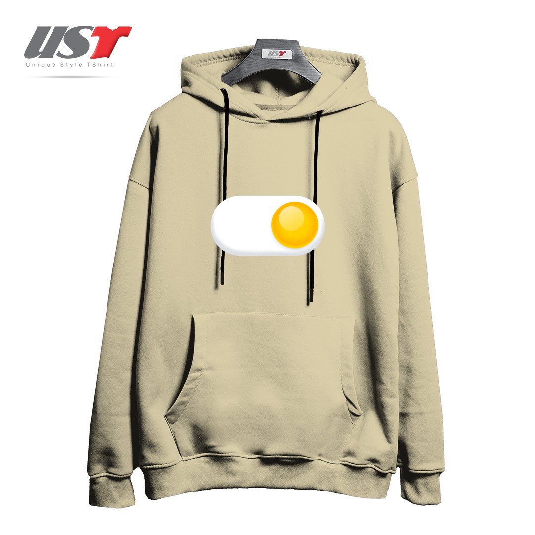 هودی اورسایز طرح EGG ME ON