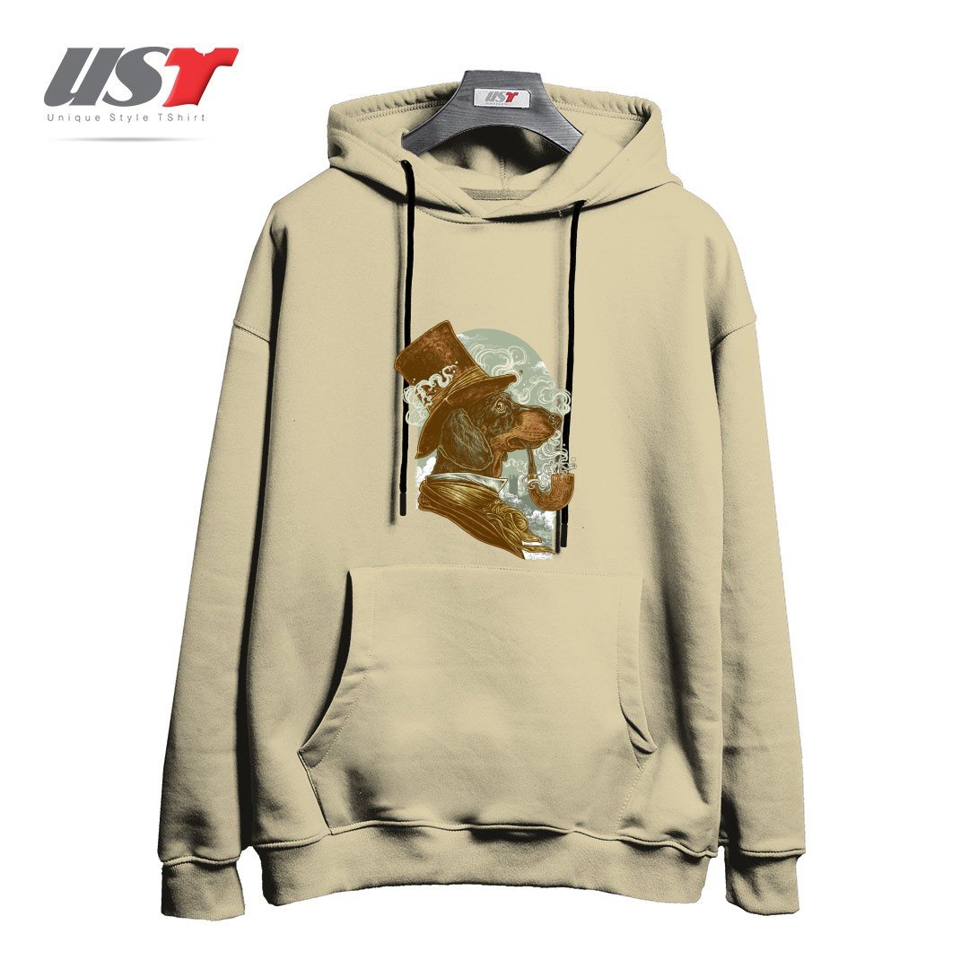 طرح CLASSY DACHSHUND هودی اورسایزرنگ نخودی