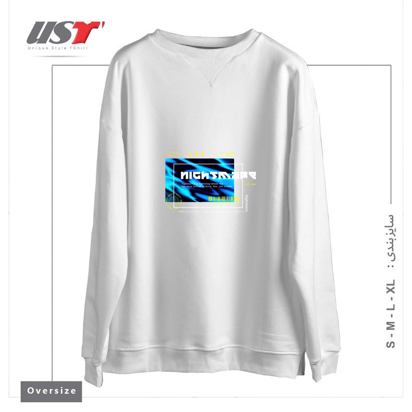 سوییشرت اورسایز طرح TypoGraphy 1