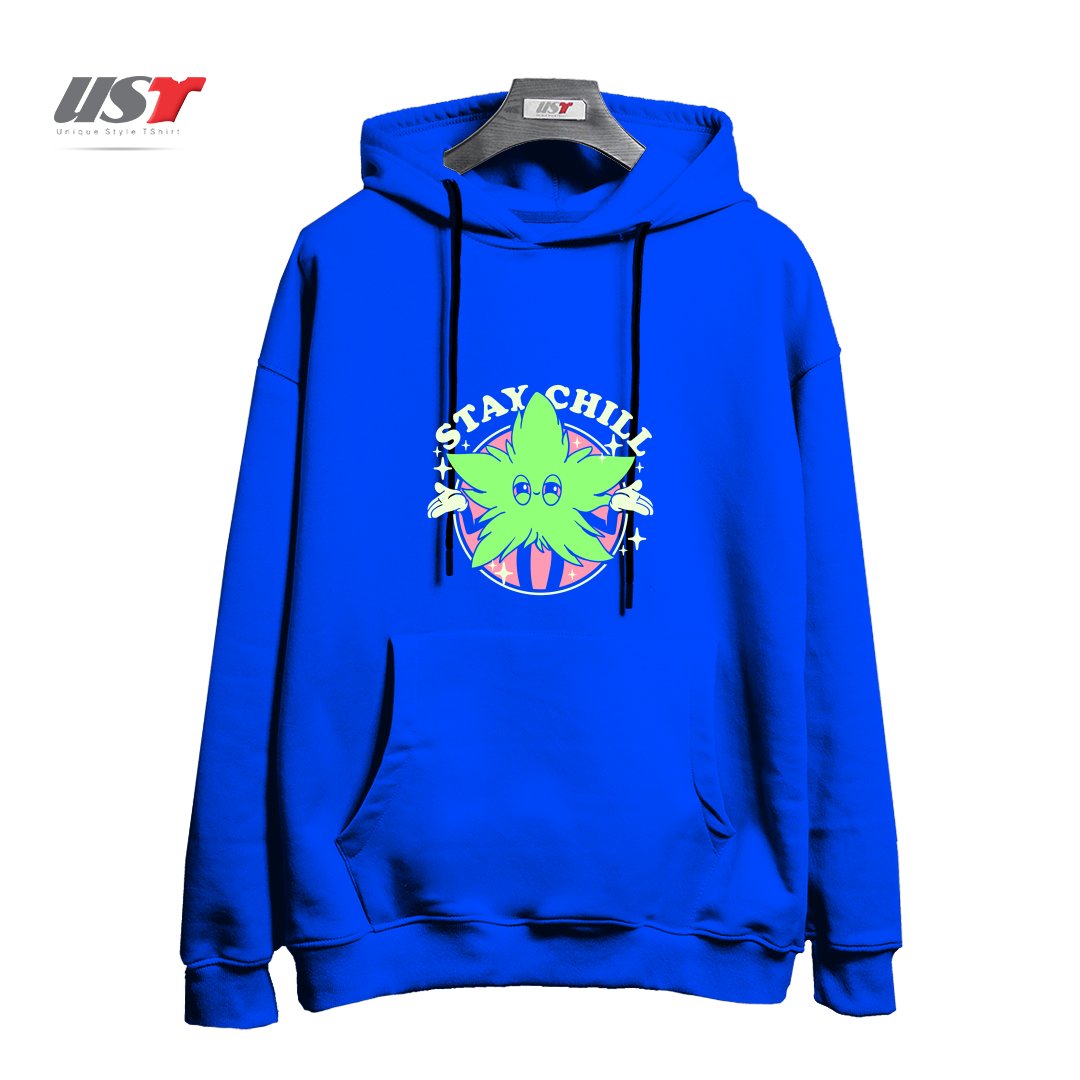 هودی اورسایز طرح STAY CHILL
