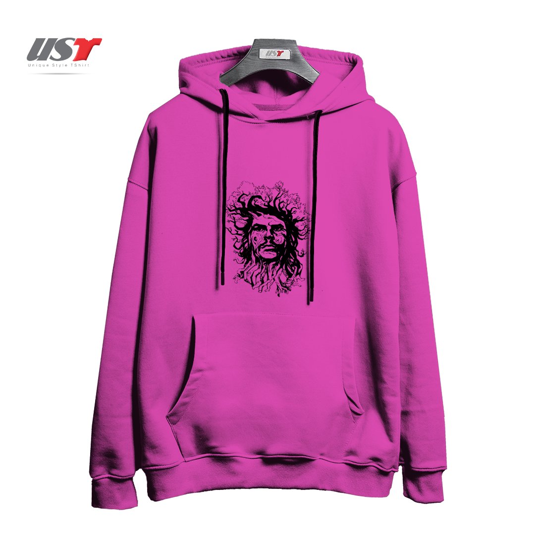 طرح TREESIST هودی اورسایزرنگ صورتی