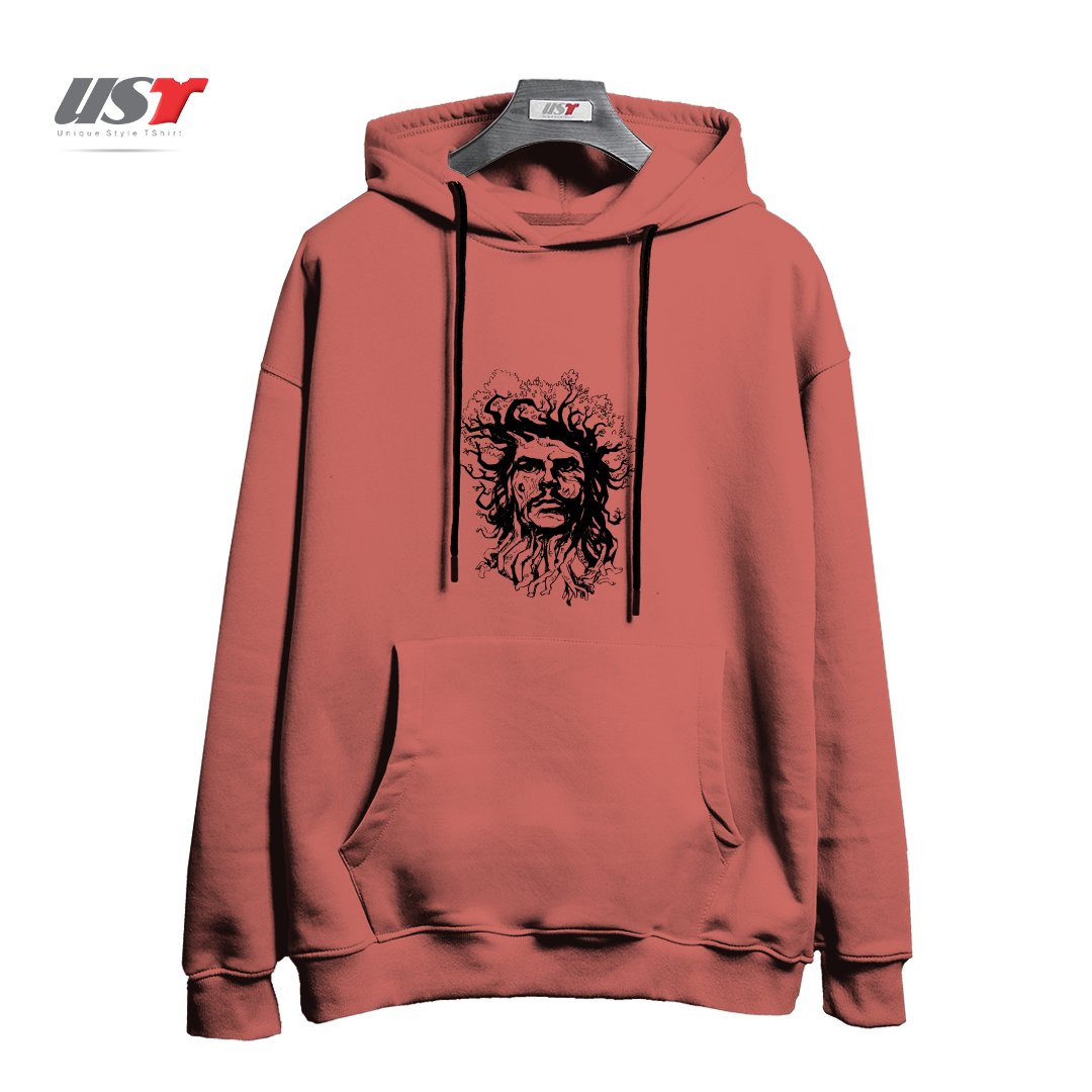 طرح TREESIST هودی اورسایزرنگ آجری