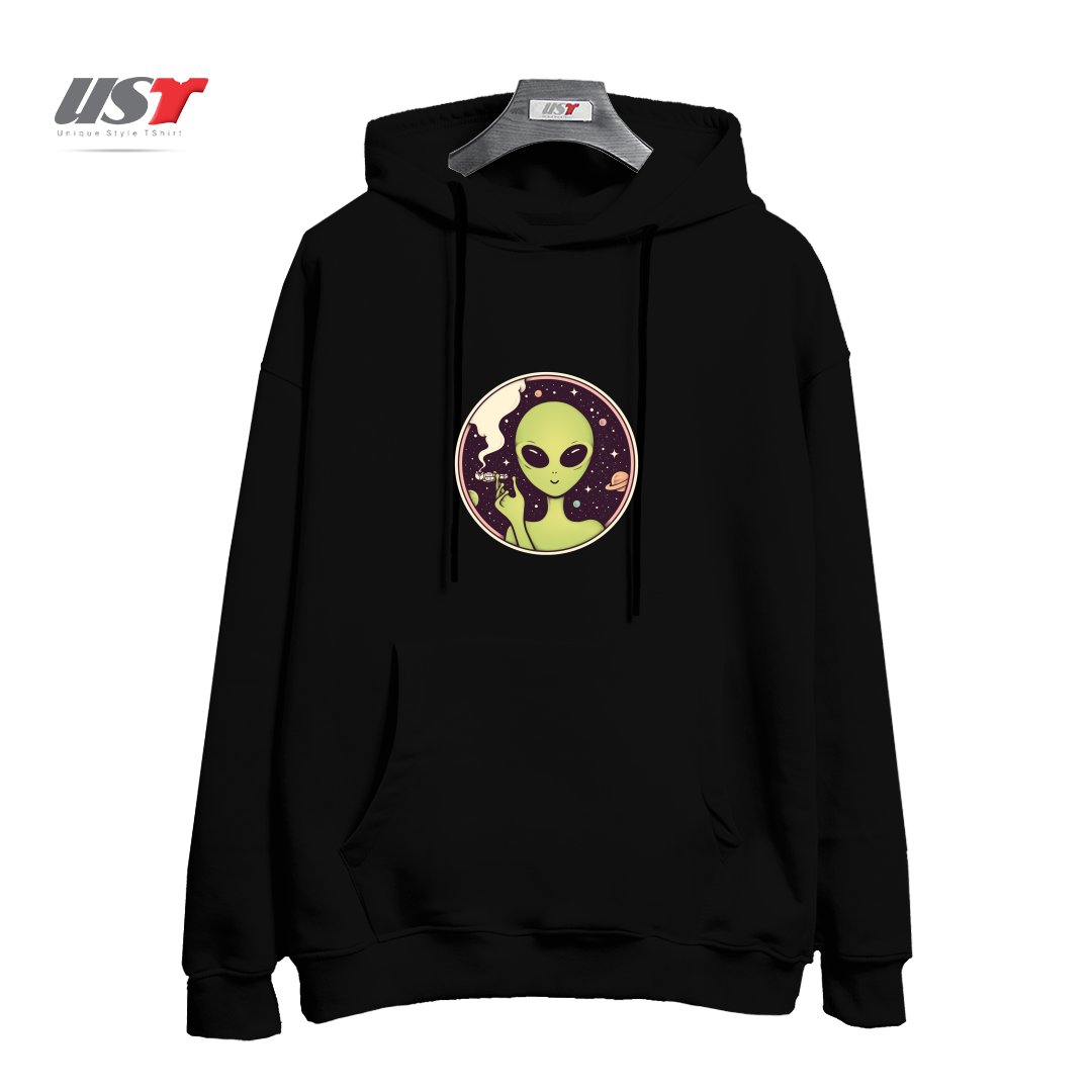 طرح TRIPPING هودی اورسایزرنگ مشکی