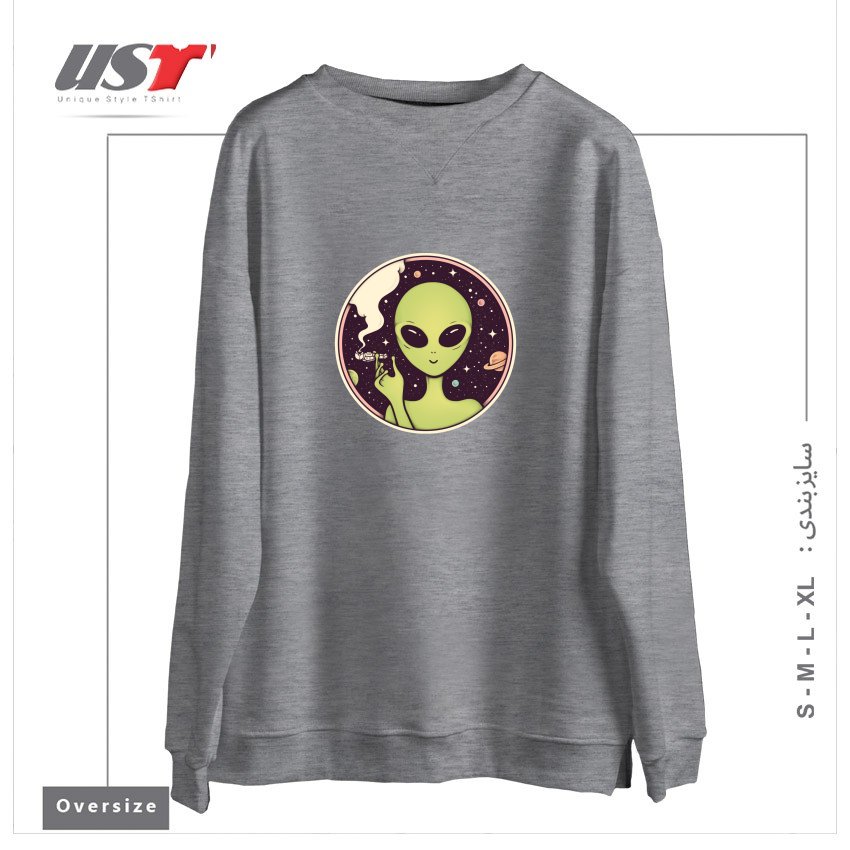 سوییشرت اورسایز طرح TRIPPING