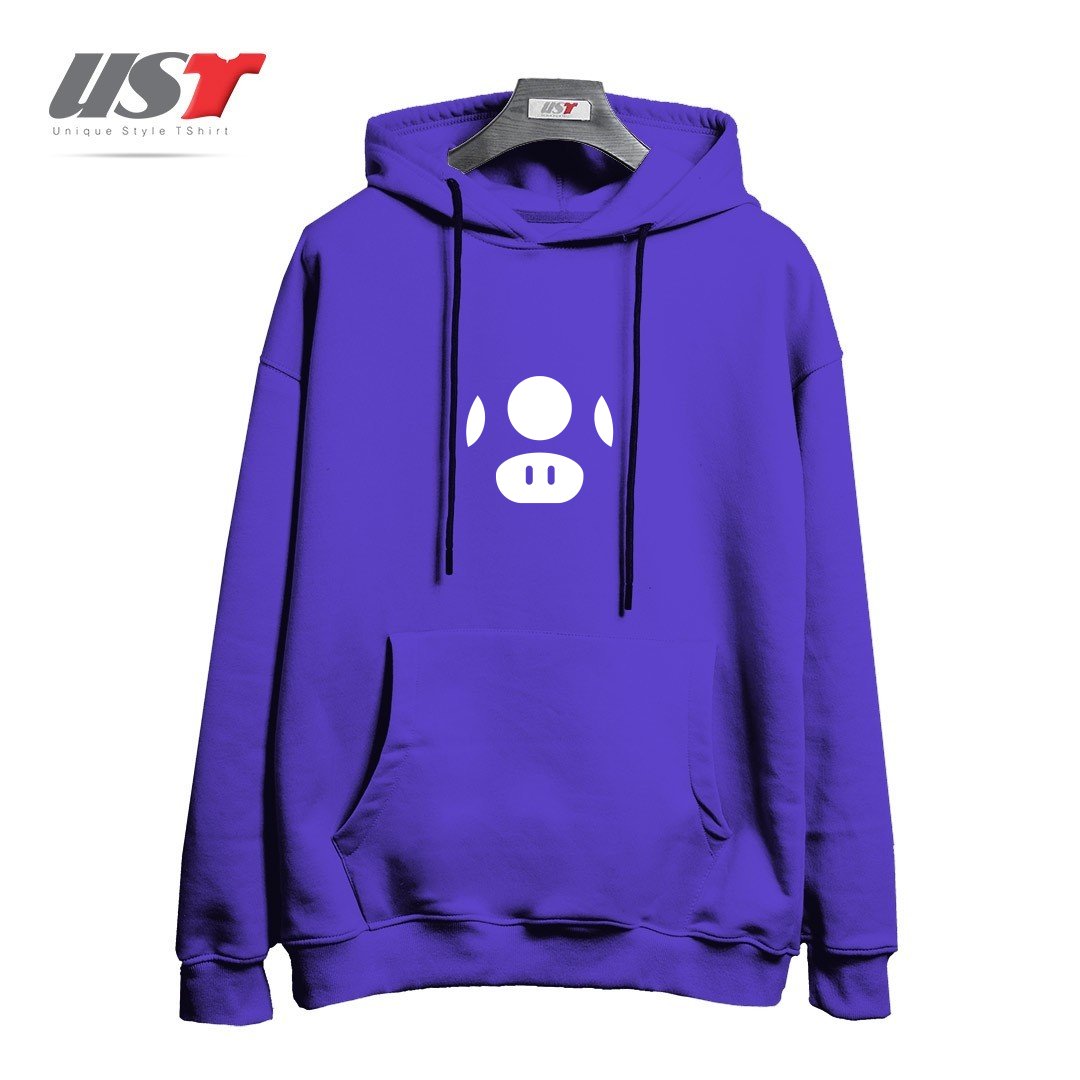 طرح 1-UP هودی اورسایزرنگ بنفش