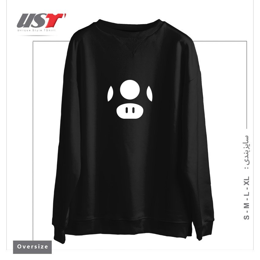 سوییشرت اورسایز طرح 1-UP